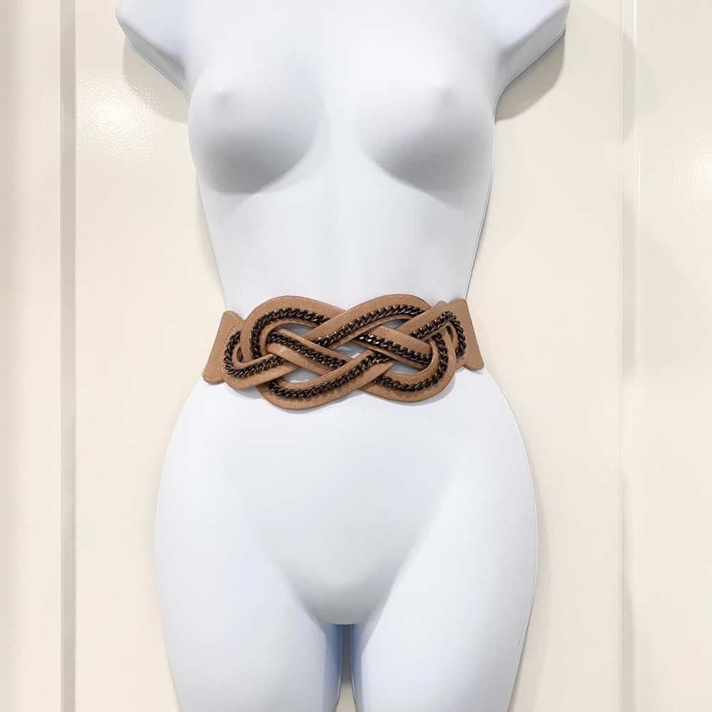 Beige waist belt xs